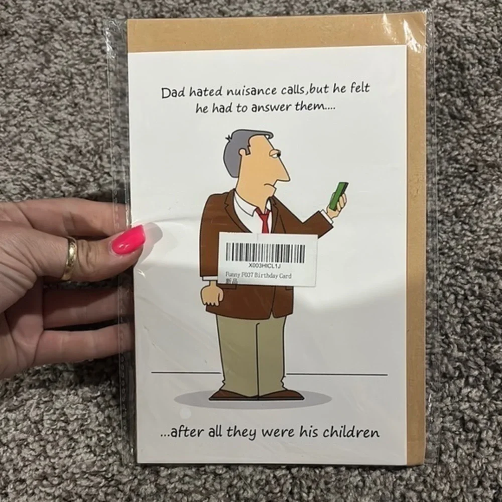 Funny Birthday Card with Envelope